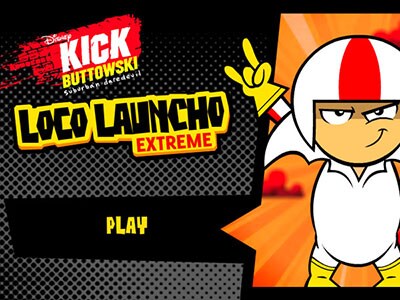 kick buttowski loco launcho game
